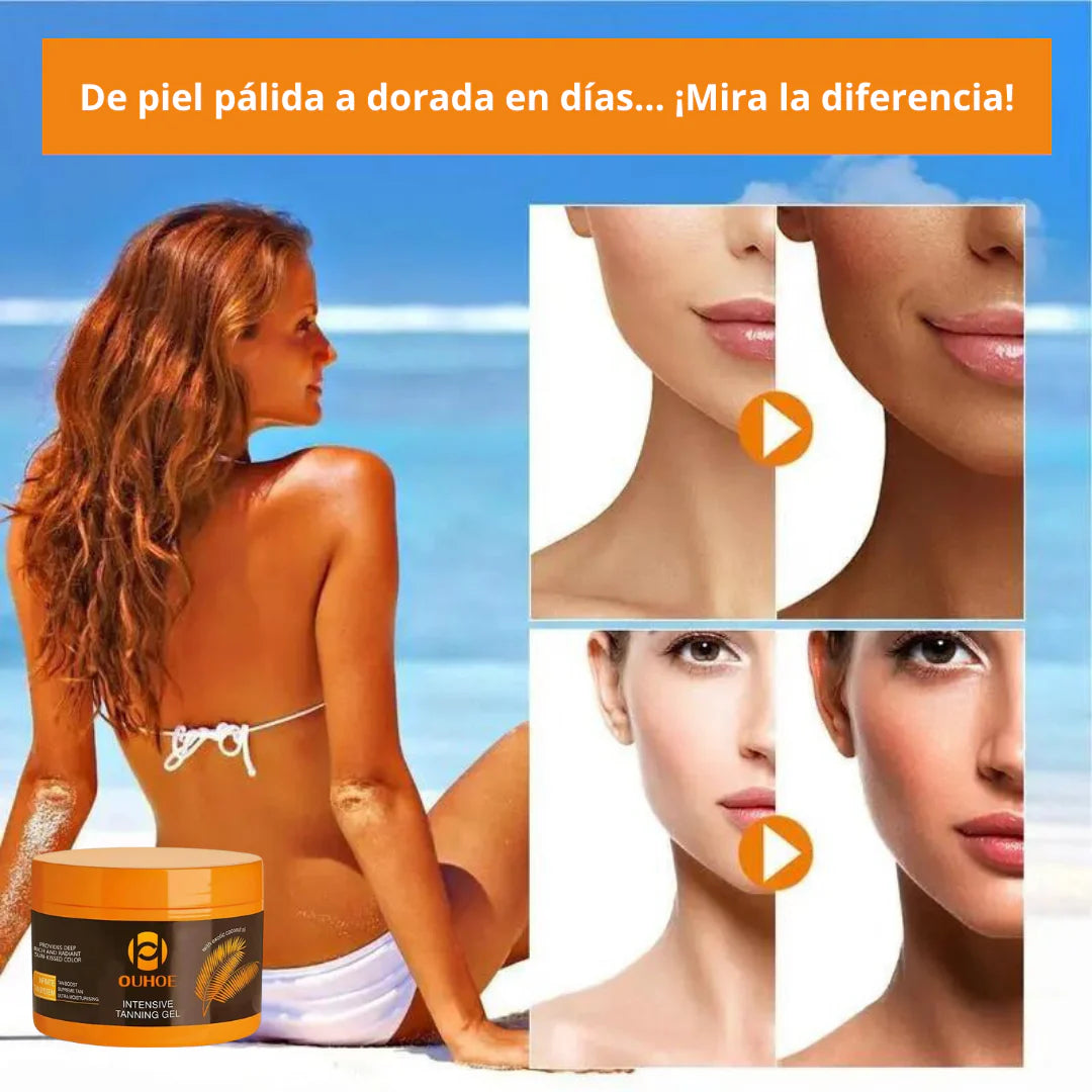 Crema Bronceadora para un bronceado rapido y natural"