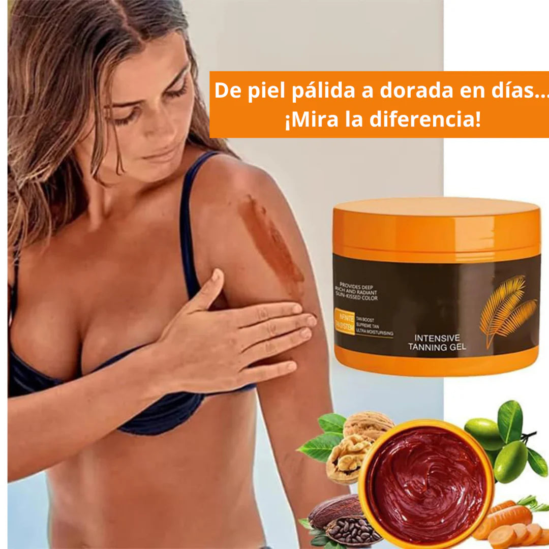 Crema Bronceadora para un bronceado rapido y natural"