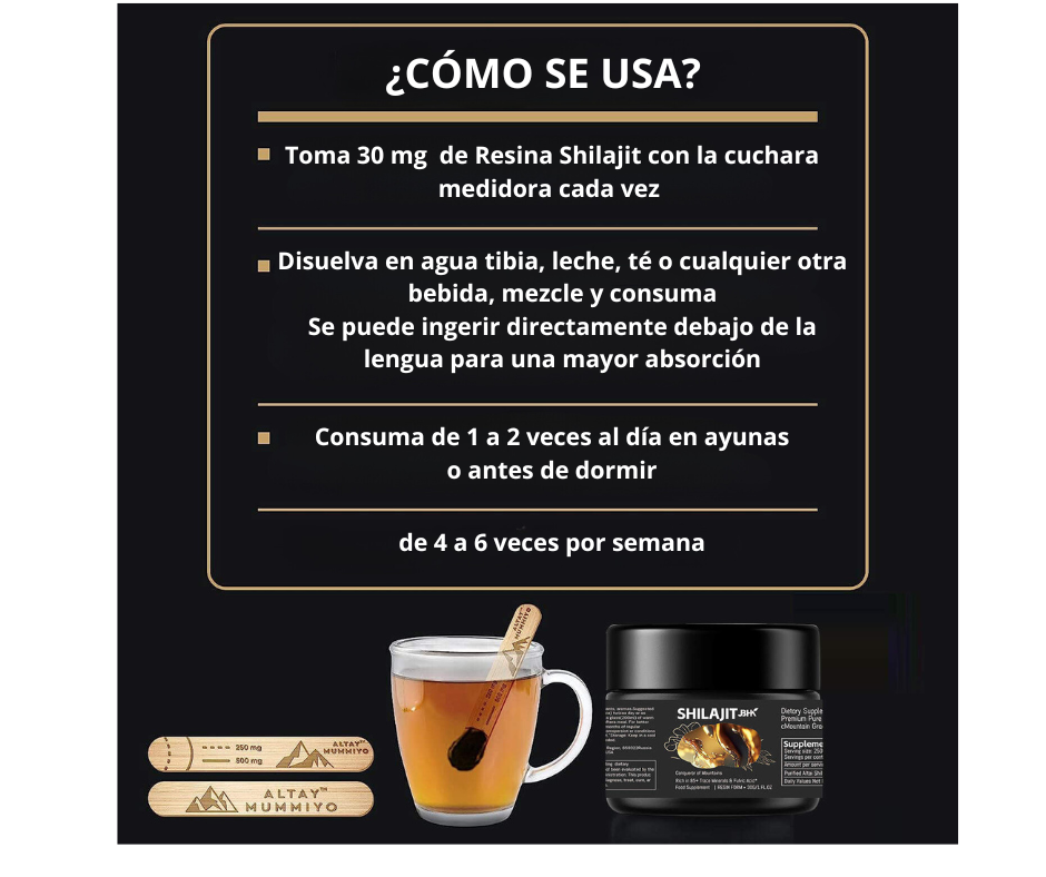 Shilajit™ Resina natural potenciadora de energía