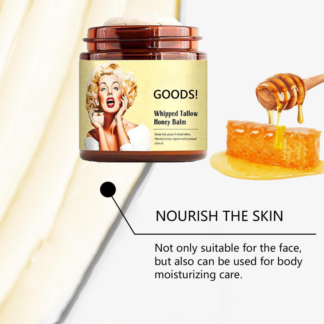 Crema de sebo de res (honey tallow balm)