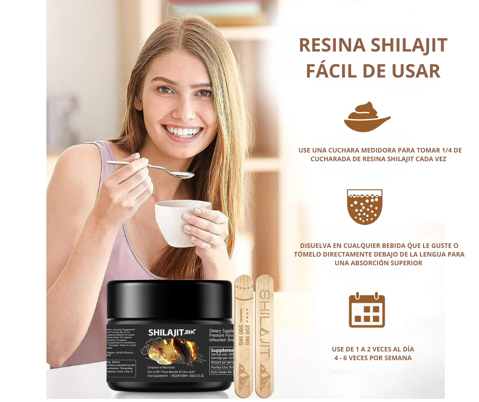 Shilajit™ Resina natural potenciadora de energía