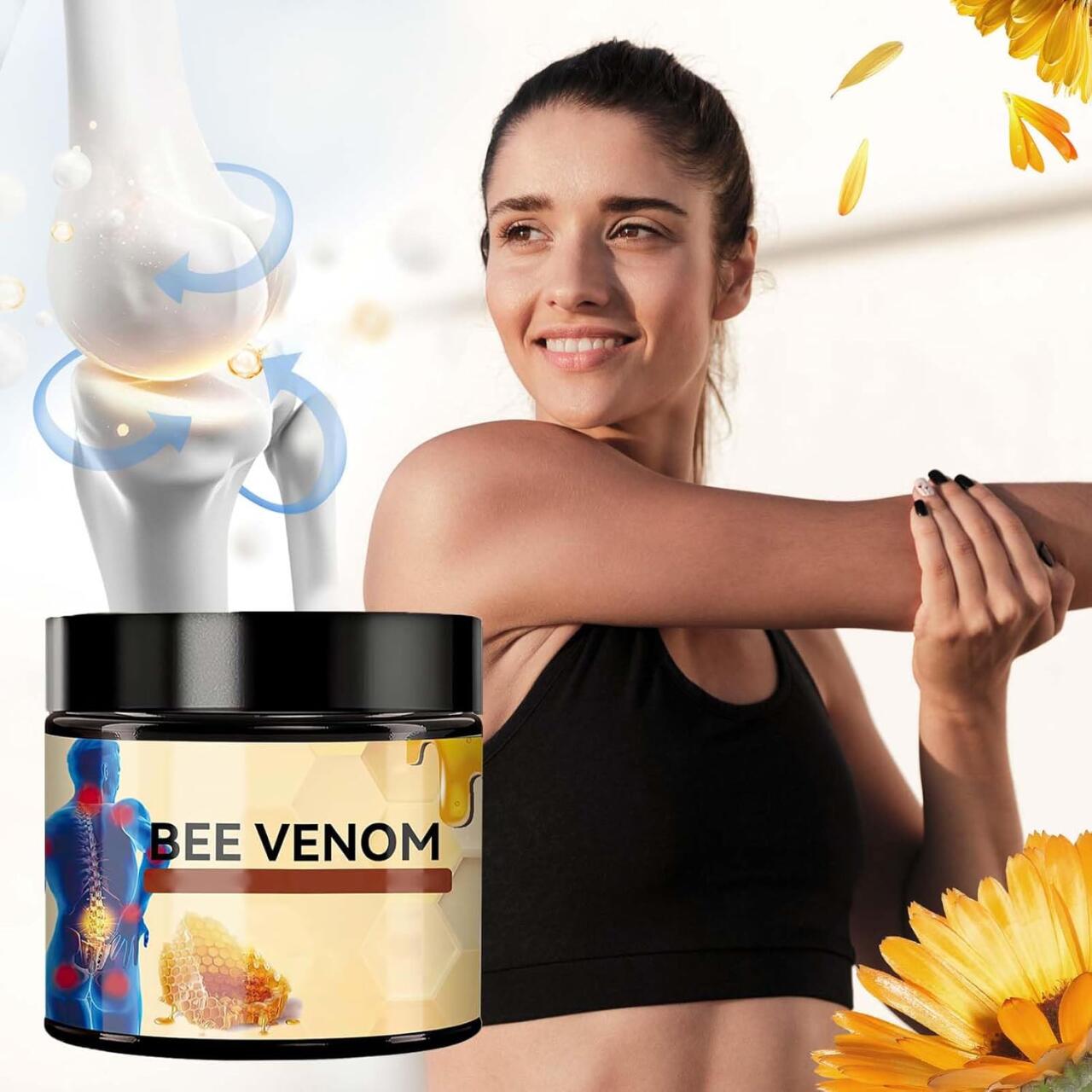 Crema Bee Venom – ¡La solución natural y eficaz para aliviar el dolor de espalda, articulaciones y todo el cuerpo! 🐝✨