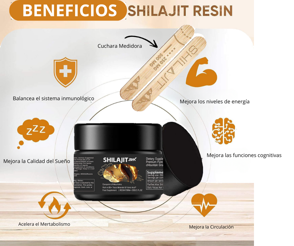 Shilajit™ Resina natural potenciadora de energía