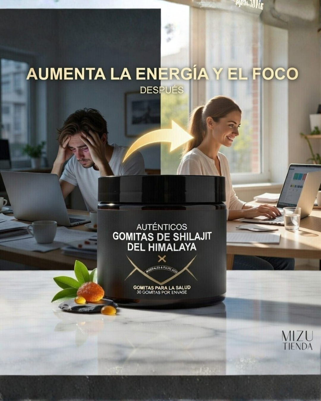 Himalayan Gold Shilajit Gummies – Energía Natural y Vitalidad en Cada Gominola