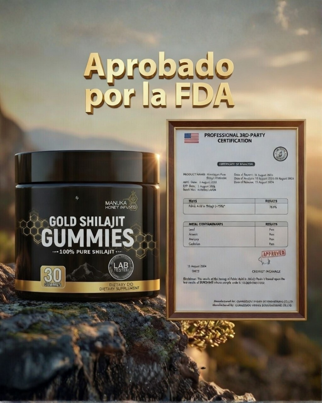 Himalayan Gold Shilajit Gummies – Energía Natural y Vitalidad en Cada Gominola