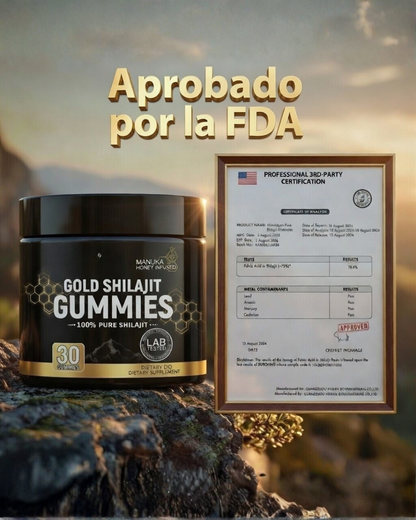 Himalayan Gold Shilajit Gummies – Energía Natural y Vitalidad en Cada Gominola