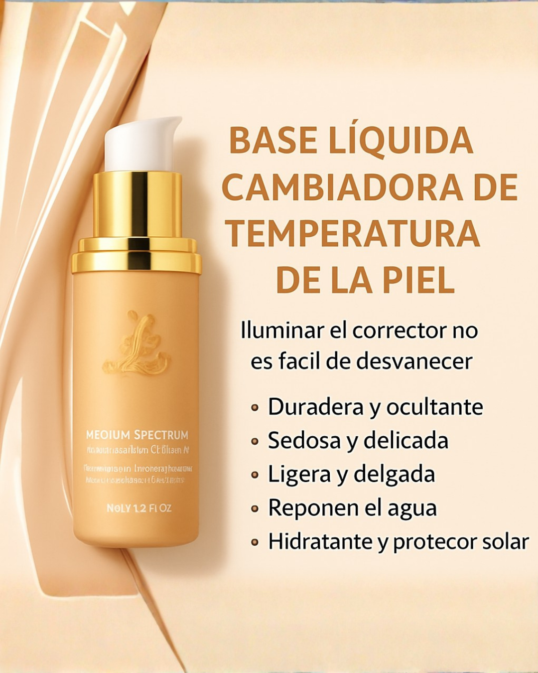 Base Inteligente Antiedad SPF 50– La única que hidrata, protege, unifica, prepara y rejuvenece tu piel en un solo paso.