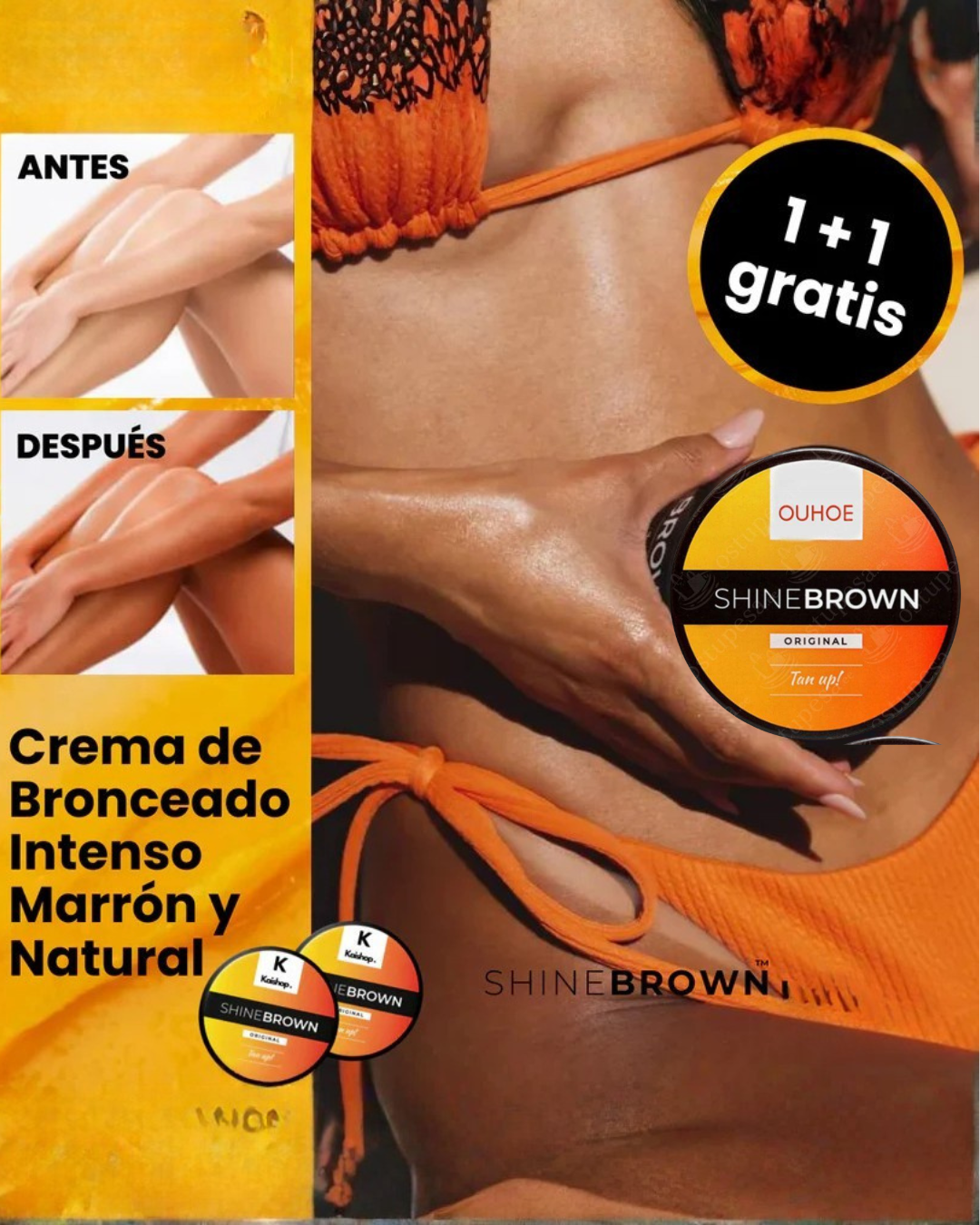 Crema Bronceadora para un bronceado rapido y natural"
