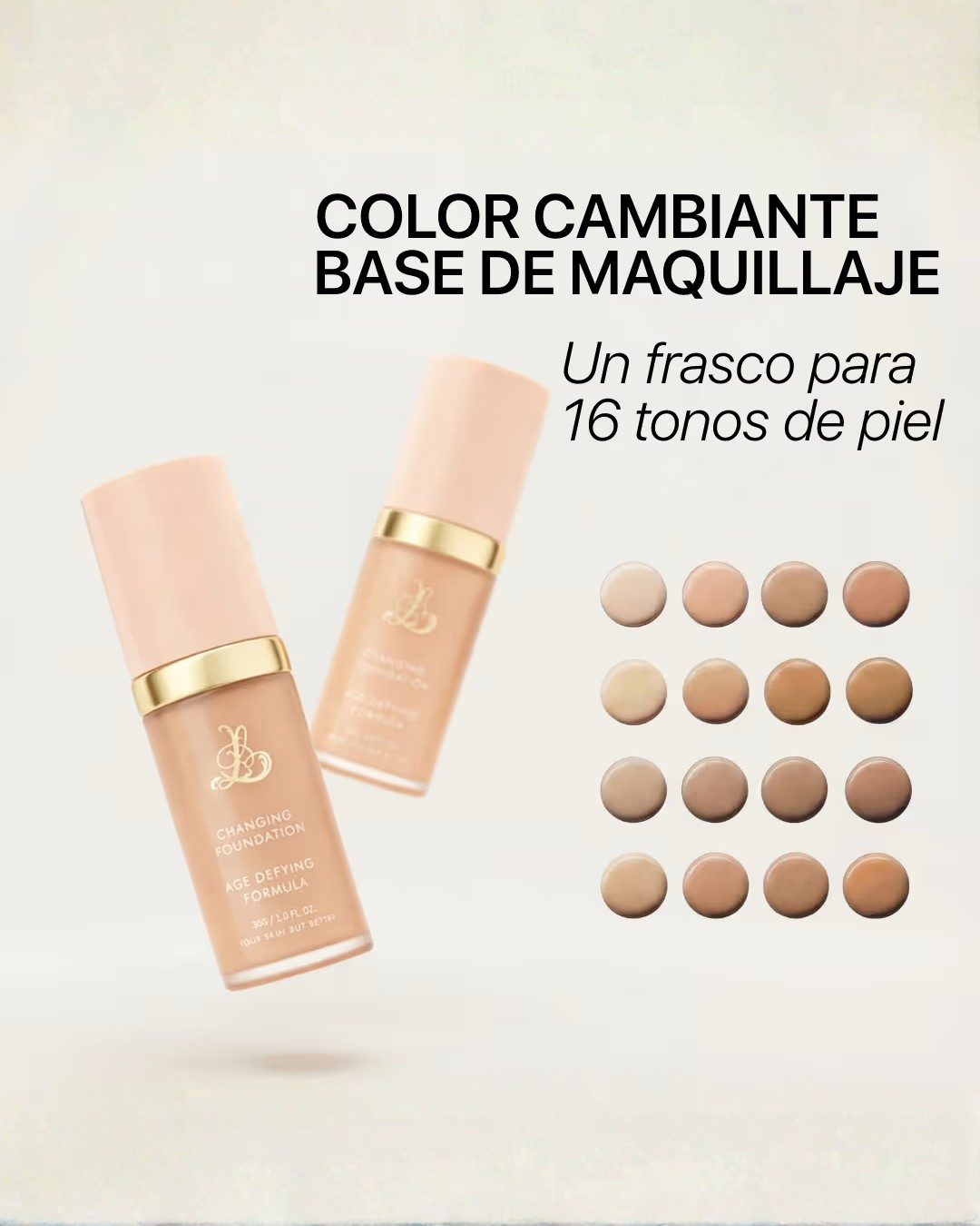 Base Inteligente Antiedad SPF 50– La única que hidrata, protege, unifica, prepara y rejuvenece tu piel en un solo paso.