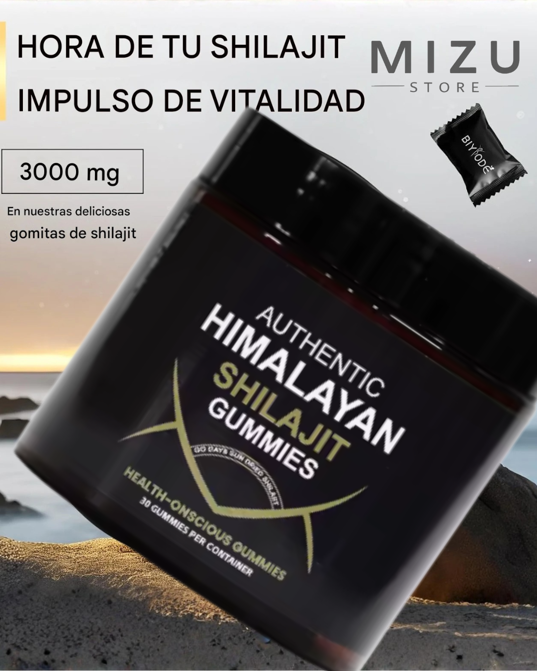 Himalayan Gold Shilajit Gummies – Energía Natural y Vitalidad en Cada Gominola