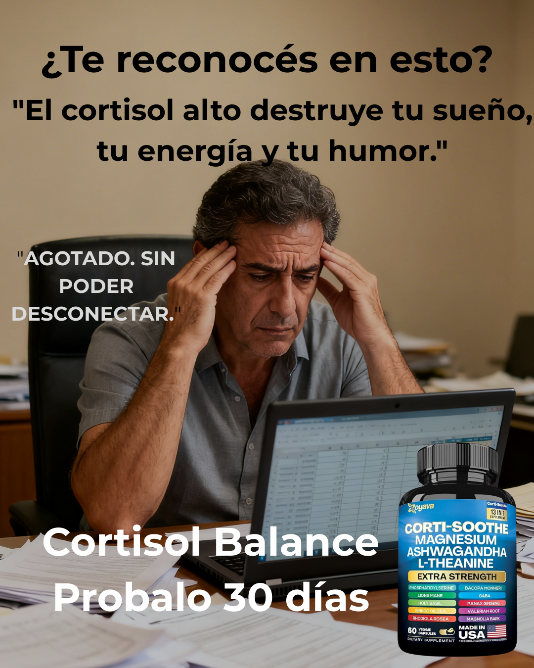 "Cortisol Balance — Reduce el Estrés  y Duerme Mejor en 30 Días"