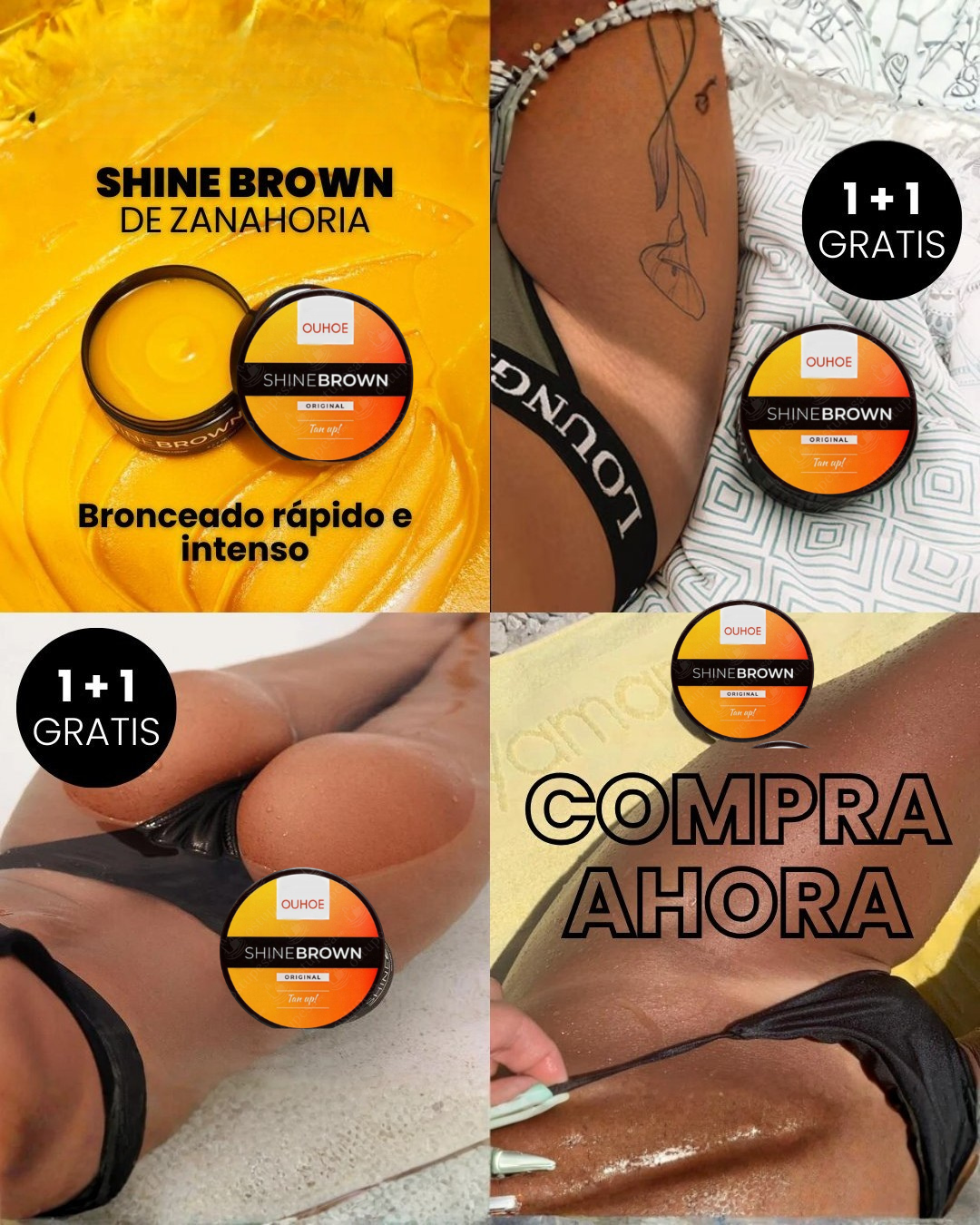Crema Bronceadora para un bronceado rapido y natural"