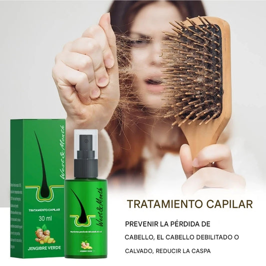 "Spray para el Crecimiento Capilar: Estimula el Crecimiento y Previene la Caída del Cabello"