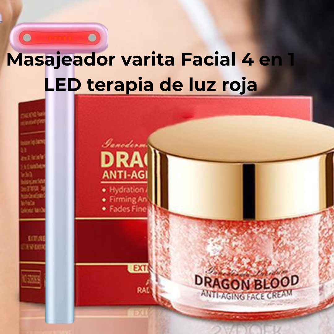 Crema de Dragón + Masajeador Facial = Kit Antiedad 🔥🔥🔥