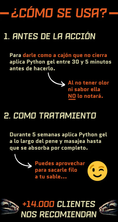 Python Gel potenciador y agrandador - additional image 1