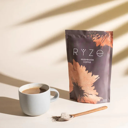 CAFE CON HONGOS RYZE para manténerse concentrado y equilibrado sin cafeina