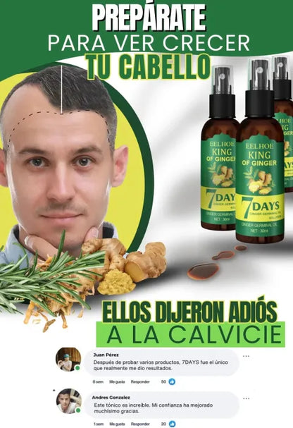 "Spray para el Crecimiento Capilar: Estimula el Crecimiento y Previene la Caída del Cabello"