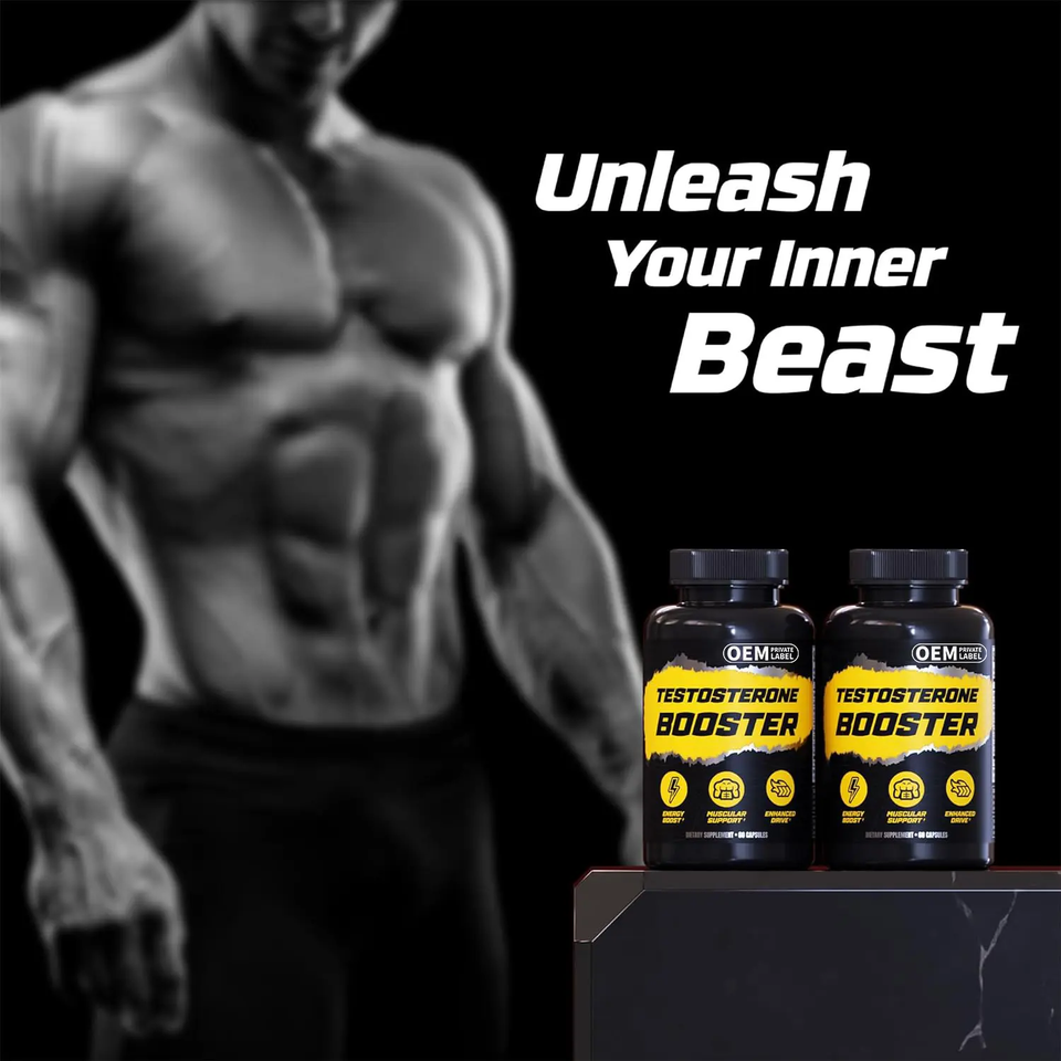 Suplemento Testosterone Booster - Energía · Fuerza · Recuperación