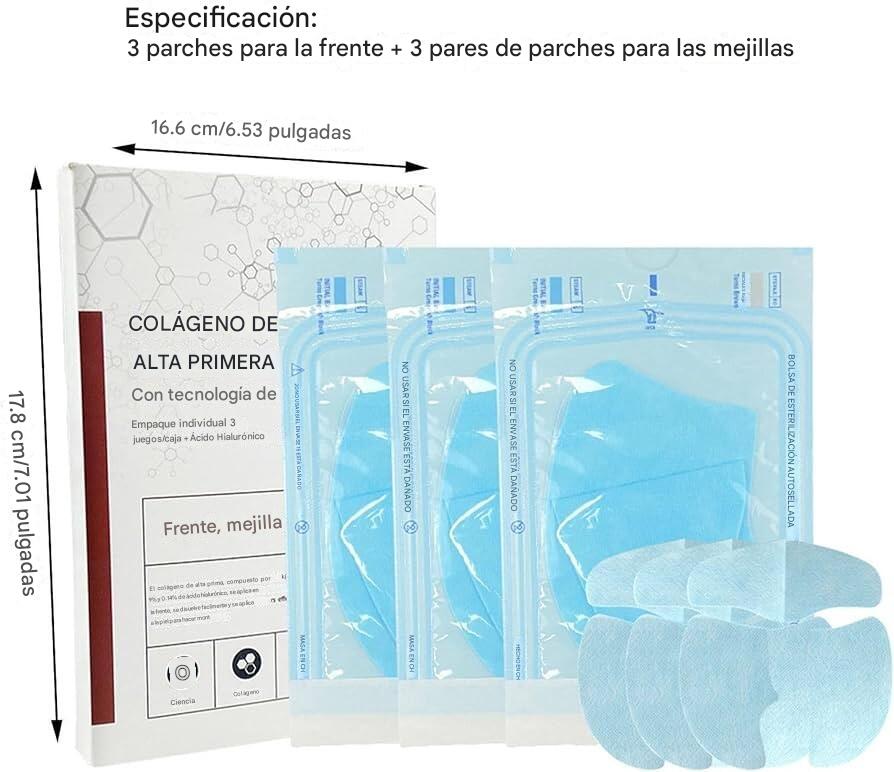 Parches Faciales de Colágeno Hidrolizado – Hidratación, Firmeza y Juventud para tu Piel